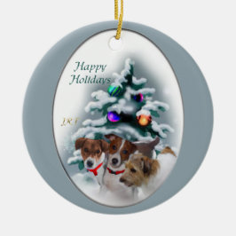 Jack Russell Terrier-julklappar Ornament