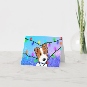 Jack Russell Terrier-julkort Helgkort