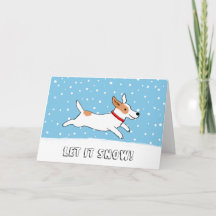 Jack Russell Terrier Låt det snöa Hund jul