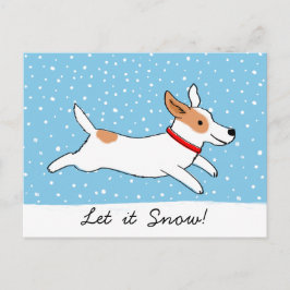Jack Russell Terrier - Låt det snöa jul i Hund Helg Vykort