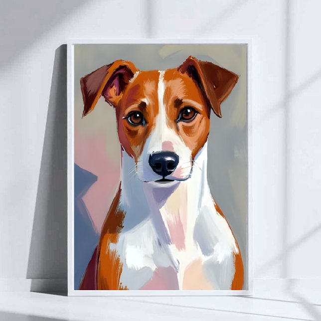 Jack Russell Terrier-målning Hund Husdjur Poster (Skapare uppladdad)