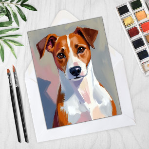 Jack Russell Terrier-målning Hund Presentkort