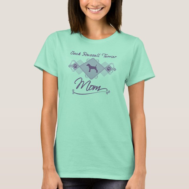 Jack Russell Terrier Mamma Tee Shirt (Framsida)