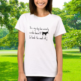 Jack Russell Terrier min Hund Anxiety Back Woof Av T Shirt