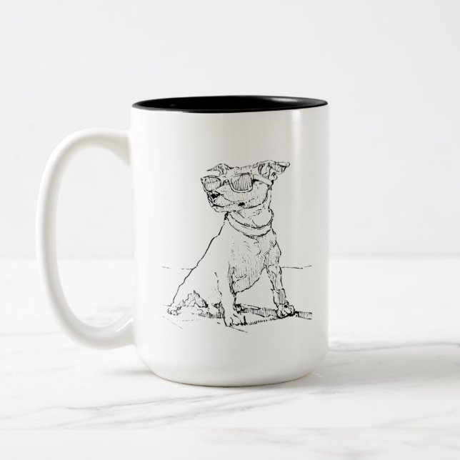 Jack Russell Terrier Mugg – Hund  Mamma Kaffe Kopp (Vänster)
