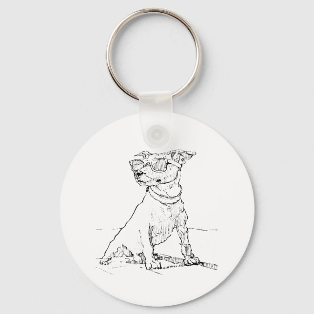 Jack Russell Terrier  Nyckelring (Framsida)