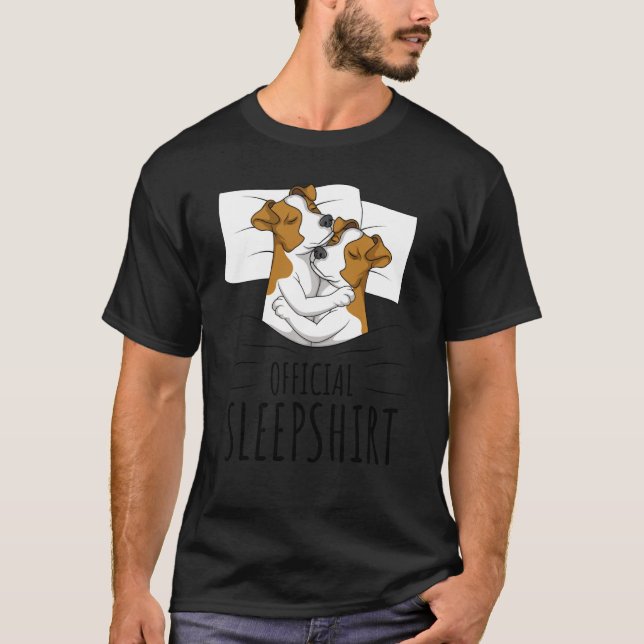 Jack Russell Terrier Pajamas Officiell Sle T Shirt (Framsida)