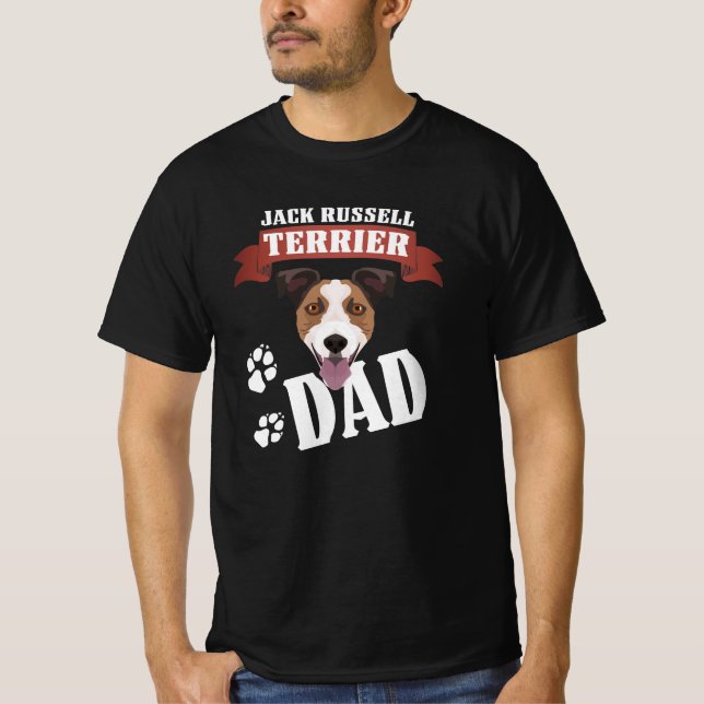 Jack Russell Terrier Pappa, Hund, Pappa T Shirt (Framsida)
