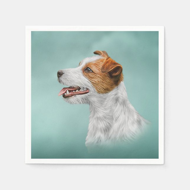 Jack Russell Terrier Pappersservett (Framsidan)