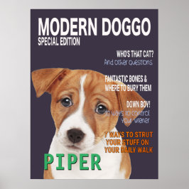 Jack Russell Terrier Parody Magazine Cover Poster