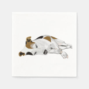 Jack Russell Terrier Peacally Sleeping Pappersservett