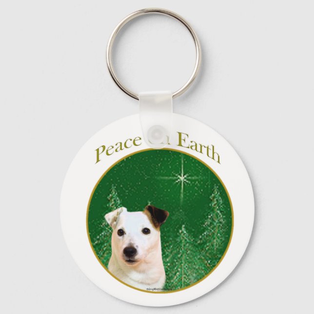 Jack Russell Terrier Peace Nyckelring (Framsida)