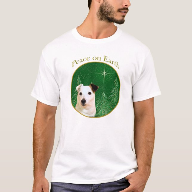 Jack Russell Terrier Peace Tee Shirt (Framsida)