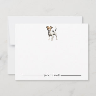 Jack Russell Terrier Personlig Note Card Anteckningskort