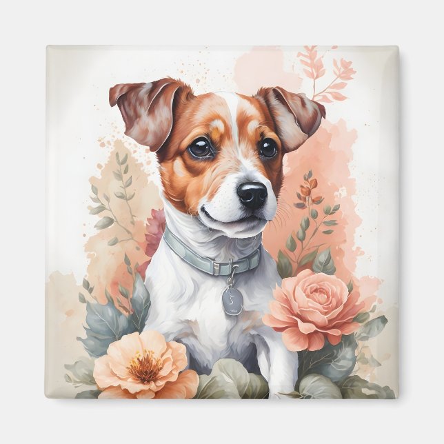 Jack Russell Terrier Puppy Magnet (Framsidan)