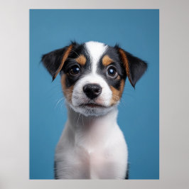Jack Russell Terrier Puppy Porträtt Poster