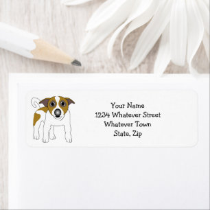 Jack Russell Terrier Returadress Etikett