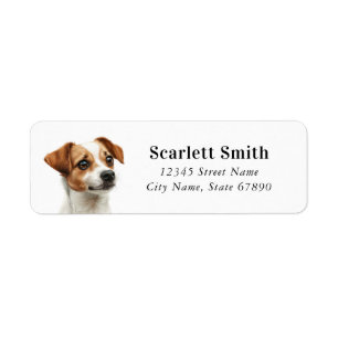 Jack Russell Terrier Returetiketters Returadress Etikett