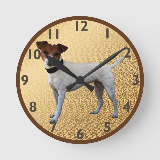 Jack Russell Terrier Rund Klocka (Framsida)