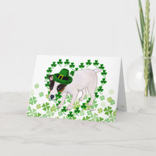 Jack Russell Terrier St. Patrick's Day Card Kort