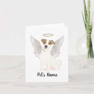 Jack Russell Terrier Sympathy Memorial Kort