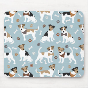 Jack Russell Terrier Tassar och Bones Musmatta