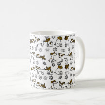 Jack Russell Terrier Tecknad kopp