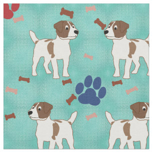 Jack Russell Terrier-Tecknad Tyg