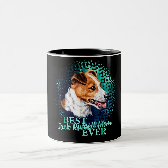 Jack Russell Terrier Two-Tone Coffee Mugg (Center)