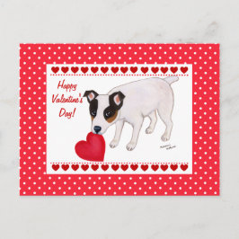 Jack Russell Terrier Valentine Postcard Helg Vykort