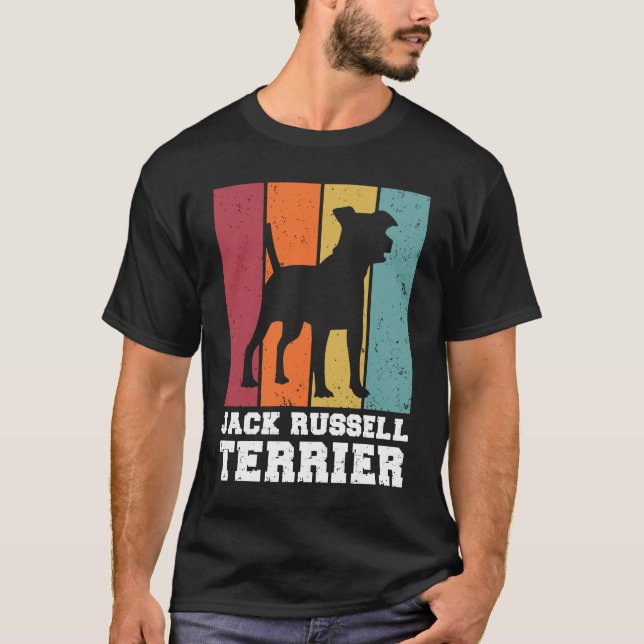 Jack Russell Terrier Vintage T Shirt (Framsida)