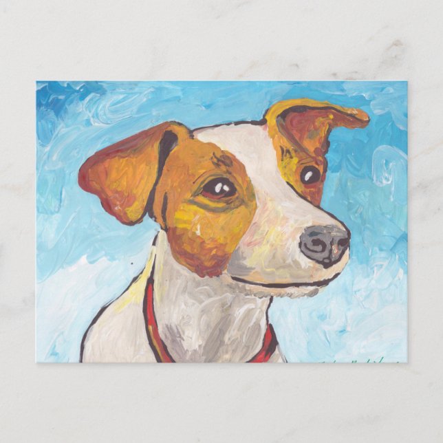 Jack Russell Terrier Vykort (Framsida)