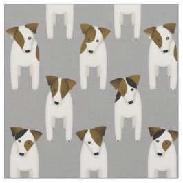 Jack Russell Terriers bra hundar står och väntar Tyg
