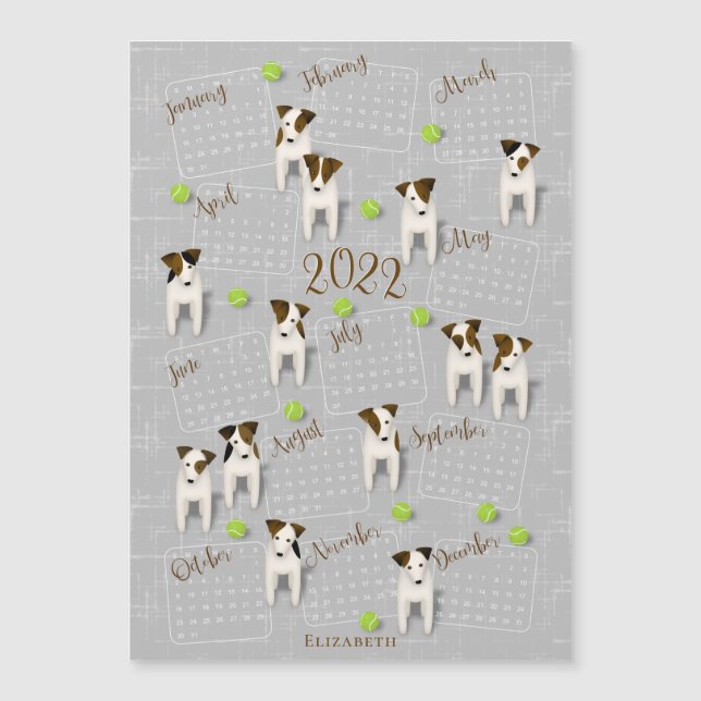 Jack Russell Terriers hundälskares 2022-kalender (Framsida)