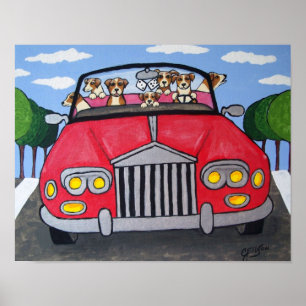 Jack Russell Terriers Joy Ride Poster