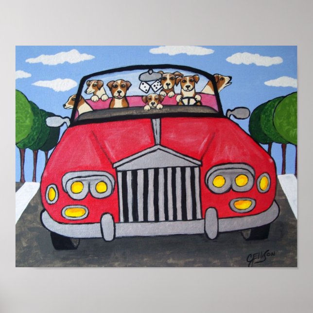 Jack Russell Terriers Joy Ride Poster (Framsidan)
