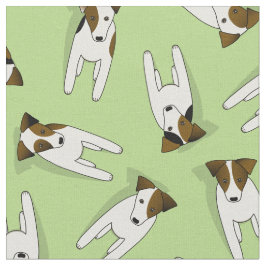 Jack Russell Terriers mönster mynt eller ANY färg Tyg