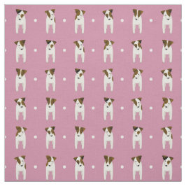 Jack Russell Terriers pin dusty ro någon färg Tyg