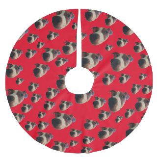 Jack Russell Trädskört Julgransmatta Borstad Polyester