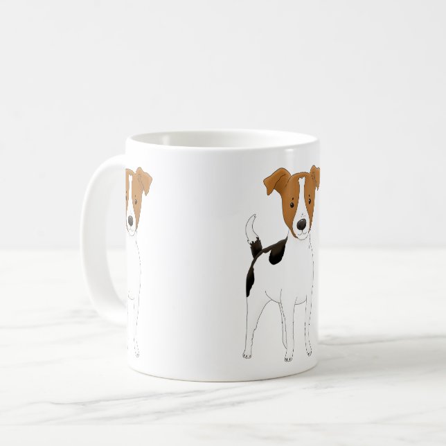 Jack Russell Trio Kaffemugg (Framsida vänster)