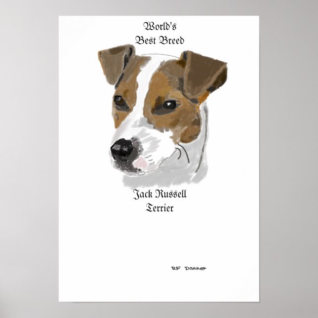Jack Russell-världens bästa ras Poster (Framsidan)