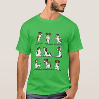Jack Russelleryr yoga pojke T Shirt