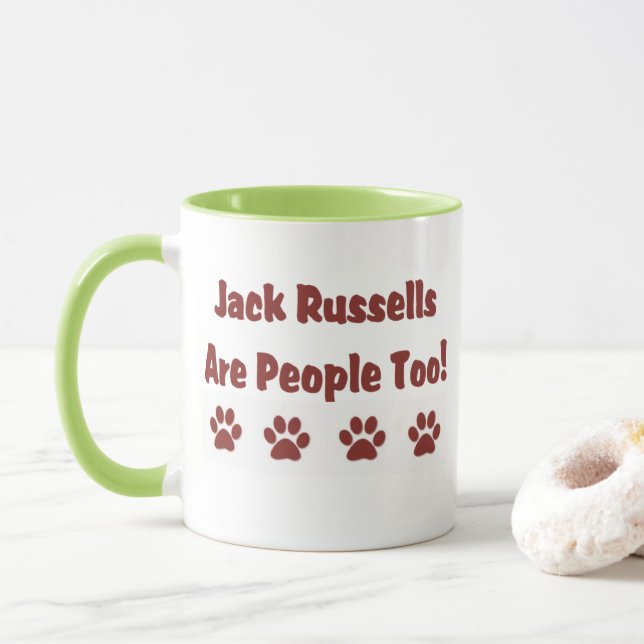 Jack Russells är människor i Mugg (Med munk)