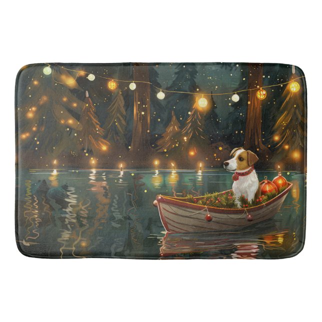 Jack Russells julfirande resa Badrumsmatta (Framsidan)