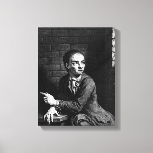 Jack Sheppard, graverad av George White, 1728 Canvastryck (Framsida)
