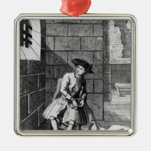 Jack Shepperd i det Newgate fängelset, 1724 Julgransprydnad Metall