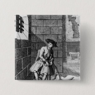 Jack Shepperd i det Newgate fängelset, 1724 Knapp