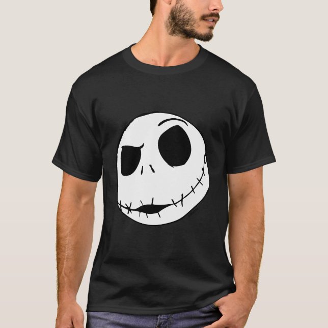 Jack Skellington Ansikte T Shirt (Framsida)