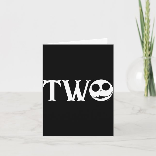 Jack Skellington First Birthday Two Baby  Kort (Framsida)