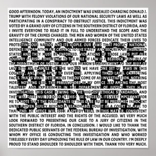 Jack Smith Anti Trump Indication Policy Quote P Poster
